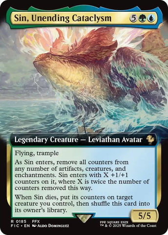 Image for Sin, Unending Cataclysm (Extended Art) (185) (Commander: FINAL FANTASY) - Magic: The Gathering