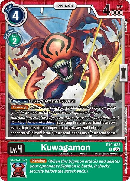Image for Kuwagamon (EX9-038 U) (Versus Monsters) - Digimon Card Game