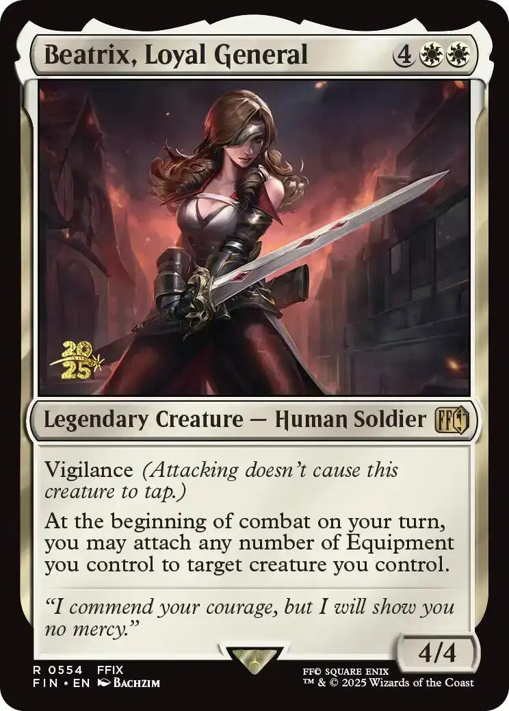 Image for Beatrix, Loyal General (554) (Prerelease Cards) - Magic: The Gathering