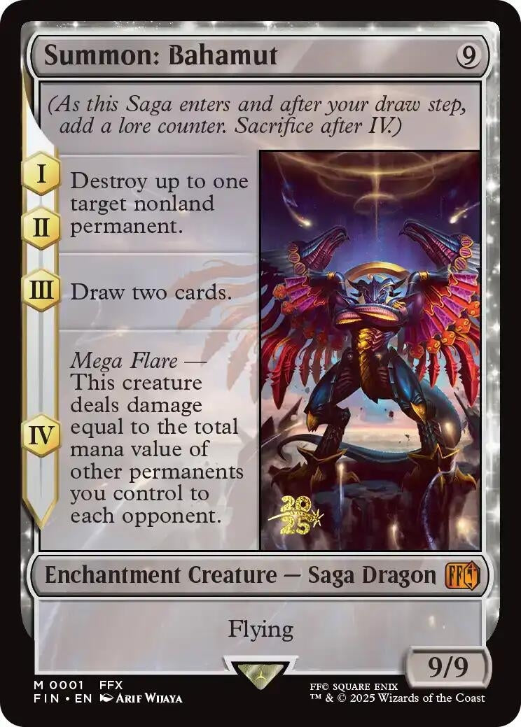 Image for Summon: Bahamut (1) (Prerelease Cards) - Magic: The Gathering