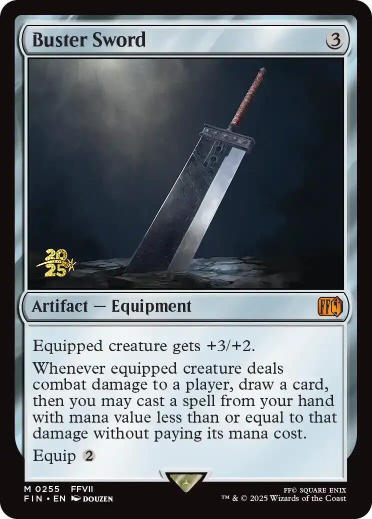 Image for Buster Sword (255) (Prerelease Cards) - Magic: The Gathering