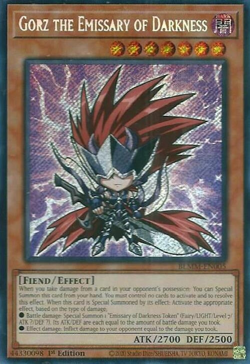 Image for Gorz the Emissary of Darkness (BLMM-EN005) (Battles of Legend: Monster Mayhem) - YuGiOh