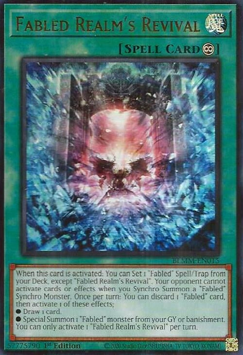 Image for Fabled Realm's Revival (BLMM-EN015) (Battles of Legend: Monster Mayhem) - YuGiOh