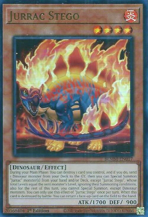 Image for Jurrac Stego (BLMM-EN017) (Battles of Legend: Monster Mayhem) - YuGiOh
