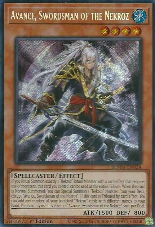 Image for Avance, Swordsman of the Nekroz (BLMM-EN024) (Battles of Legend: Monster Mayhem) - YuGiOh