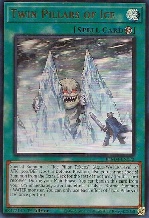 Image for Twin Pillars of Ice (BLMM-EN032) (Battles of Legend: Monster Mayhem) - YuGiOh