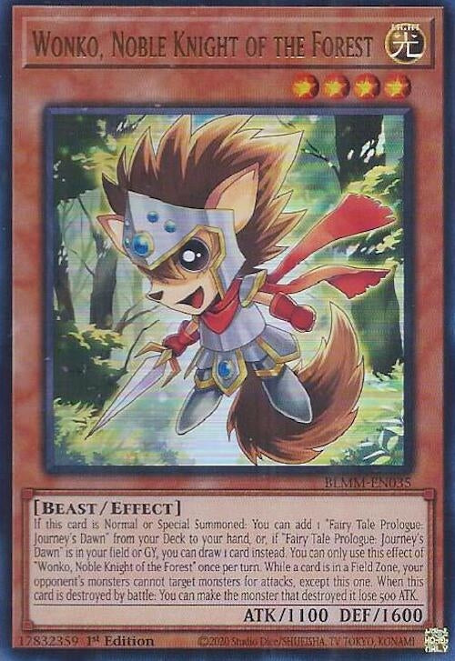 Image for Wonko, Noble Knight of the Forest (BLMM-EN035) (Battles of Legend: Monster Mayhem) - YuGiOh