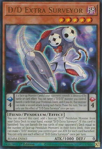 Image for D/D Extra Surveyor (BLMM-EN043) (Battles of Legend: Monster Mayhem) - YuGiOh