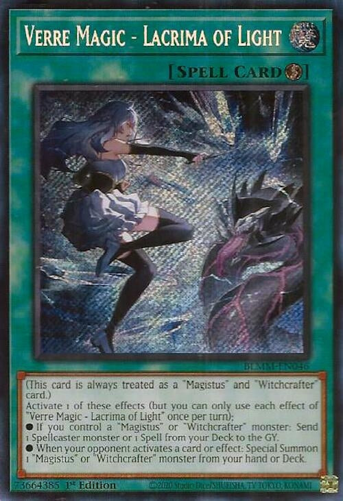 Image for Verre Magic - Lacrima of Light (BLMM-EN046) (Battles of Legend: Monster Mayhem) - YuGiOh
