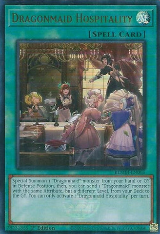 Image for Dragonmaid Hospitality (BLMM-EN065) (Battles of Legend: Monster Mayhem) - YuGiOh