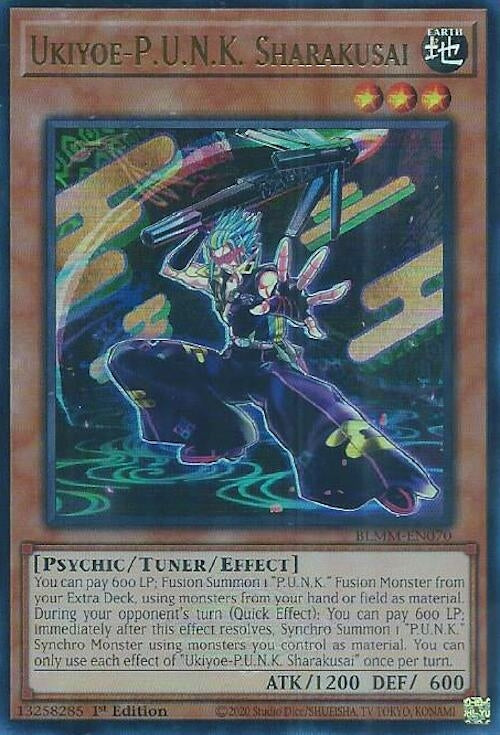 Image for Ukiyoe-P.U.N.K. Sharakusai (BLMM-EN070) (Battles of Legend: Monster Mayhem) - YuGiOh