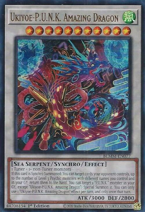 Image for Ukiyoe-P.U.N.K. Amazing Dragon (BLMM-EN077) (Battles of Legend: Monster Mayhem) - YuGiOh