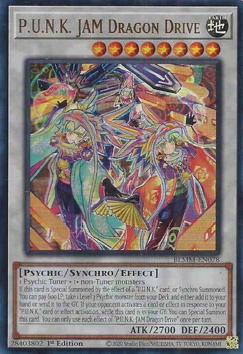 Image for P.U.N.K. JAM Dragon Drive (BLMM-EN078) (Battles of Legend: Monster Mayhem) - YuGiOh