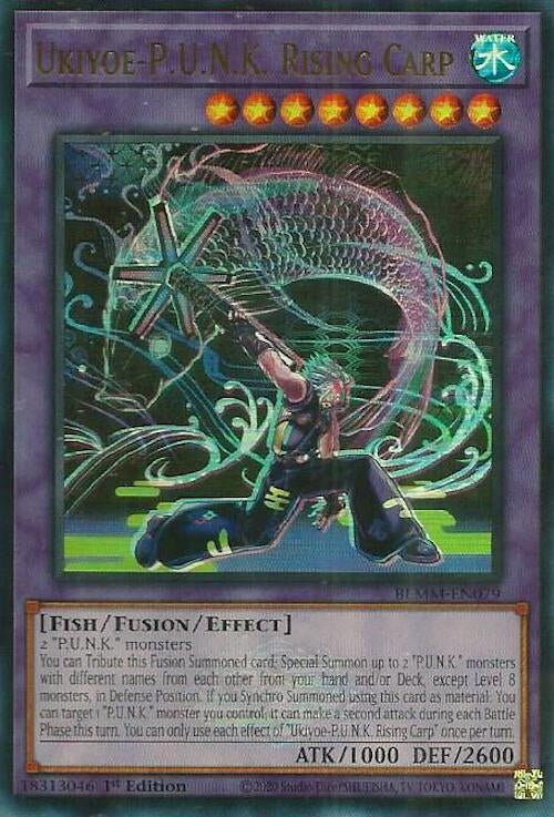 Image for Ukiyoe-P.U.N.K. Rising Carp (BLMM-EN079) (Battles of Legend: Monster Mayhem) - YuGiOh