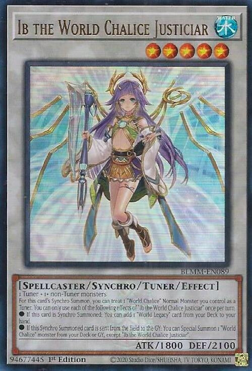 Image for Ib the World Chalice Justiciar (BLMM-EN089) (Battles of Legend: Monster Mayhem) - YuGiOh