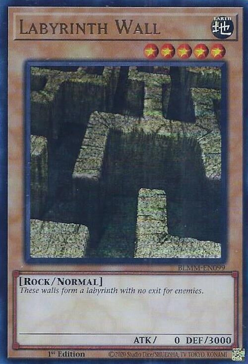 Image for Labyrinth Wall (BLMM-EN099) (Battles of Legend: Monster Mayhem) - YuGiOh