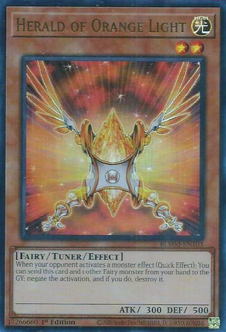 Image for Herald of Orange Light (BLMM-EN103) (Battles of Legend: Monster Mayhem) - YuGiOh