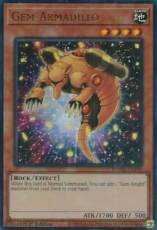 Image for Gem-Armadillo (BLMM-EN108) (Battles of Legend: Monster Mayhem) - YuGiOh