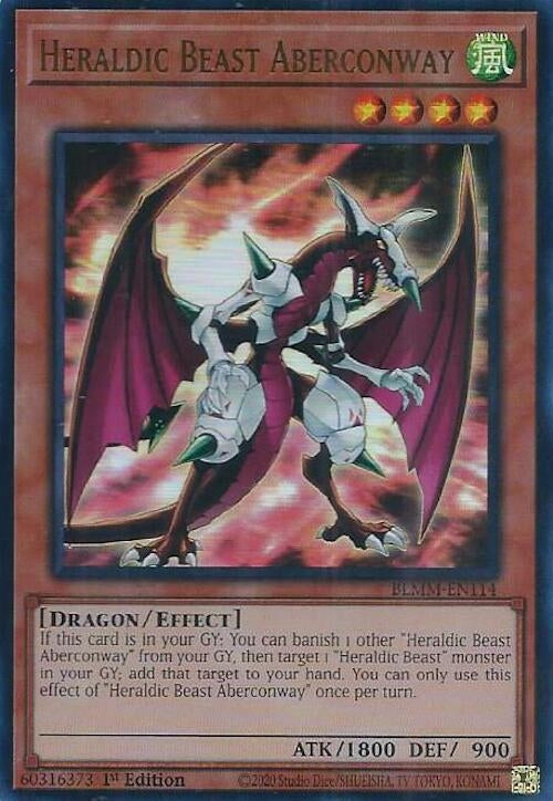 Image for Heraldic Beast Aberconway (BLMM-EN114) (Battles of Legend: Monster Mayhem) - YuGiOh