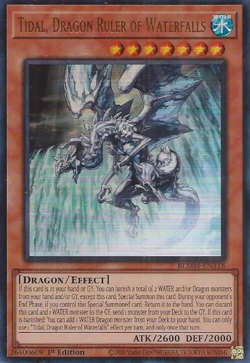 Image for Tidal, Dragon Ruler of Waterfalls (BLMM-EN118) (Battles of Legend: Monster Mayhem) - YuGiOh