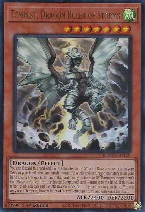 Image for Tempest, Dragon Ruler of Storms (BLMM-EN120) (Battles of Legend: Monster Mayhem) - YuGiOh