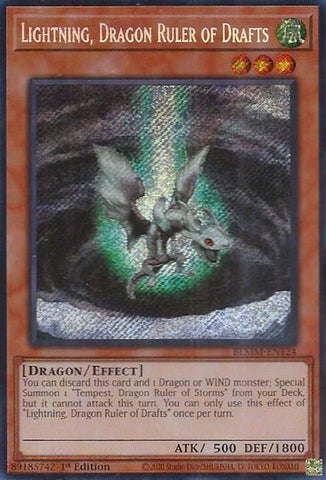 Image for Lightning, Dragon Ruler of Drafts (BLMM-EN124) (Battles of Legend: Monster Mayhem) - YuGiOh