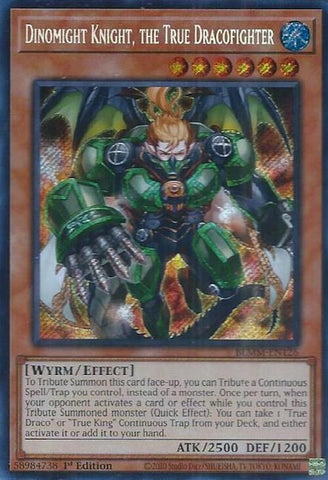 Image for Dinomight Knight, the True Dracofighter (BLMM-EN126) (Battles of Legend: Monster Mayhem) - YuGiOh