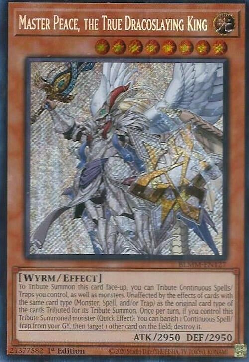 Image for Master Peace, the True Dracoslaying King (BLMM-EN127) (Battles of Legend: Monster Mayhem) - YuGiOh