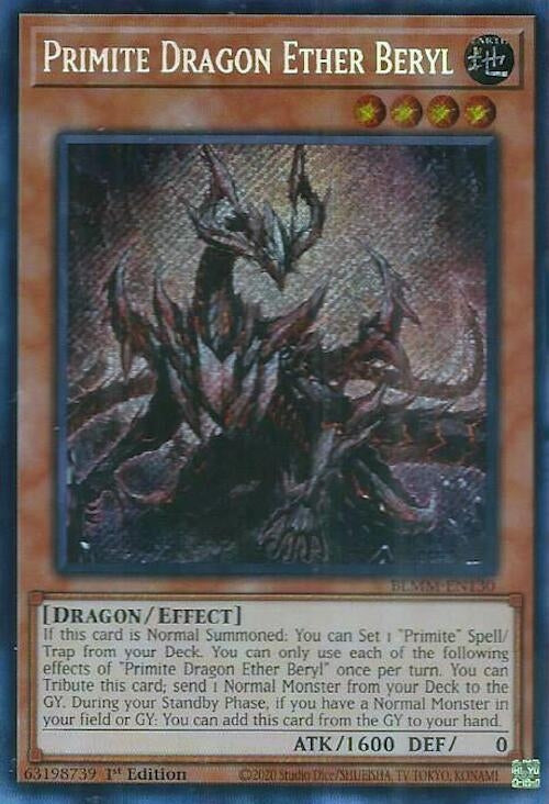 Image for Primite Dragon Ether Beryl (BLMM-EN130) (Battles of Legend: Monster Mayhem) - YuGiOh