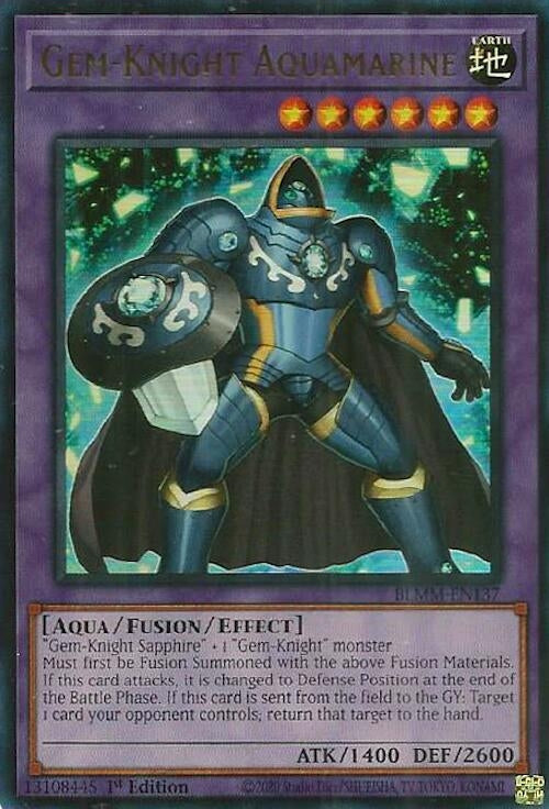 Image for Gem-Knight Aquamarine (BLMM-EN137) (Battles of Legend: Monster Mayhem) - YuGiOh
