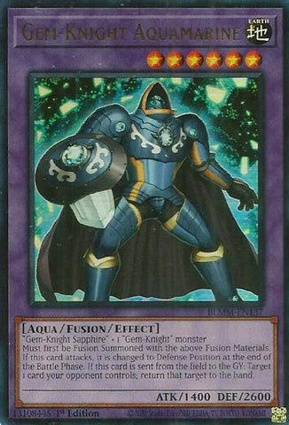 Image for Gem-Knight Aquamarine (BLMM-EN137) (Battles of Legend: Monster Mayhem) - YuGiOh