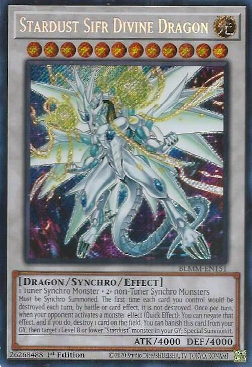 Image for Stardust Sifr Divine Dragon (BLMM-EN151) (Battles of Legend: Monster Mayhem) - YuGiOh