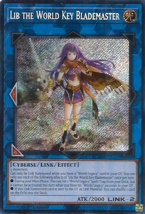 Image for Lib the World Key Blademaster (BLMM-EN159) (Battles of Legend: Monster Mayhem) - YuGiOh