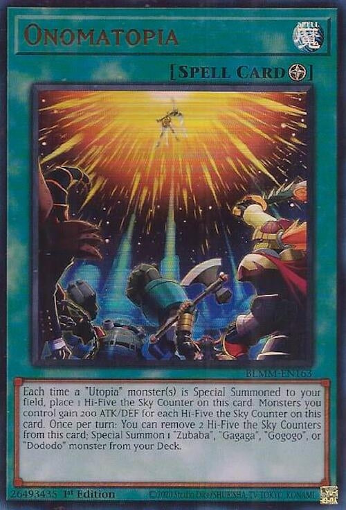 Image for Onomatopia (BLMM-EN163) (Battles of Legend: Monster Mayhem) - YuGiOh