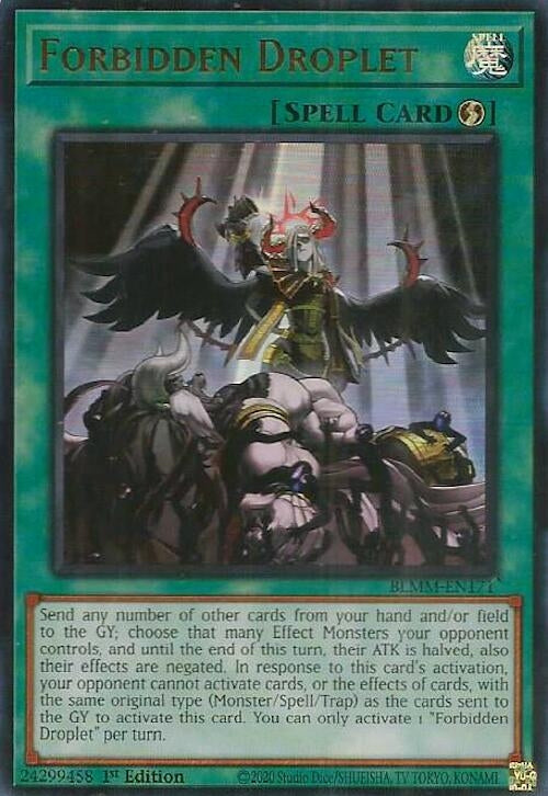 Image for Forbidden Droplet (BLMM-EN171) (Battles of Legend: Monster Mayhem) - YuGiOh