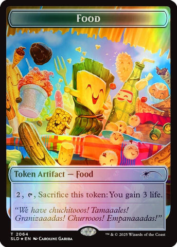 Image for Food Token (2064) (Rainbow Foil) (2064) (Secret Lair Drop Series) - Magic: The Gathering