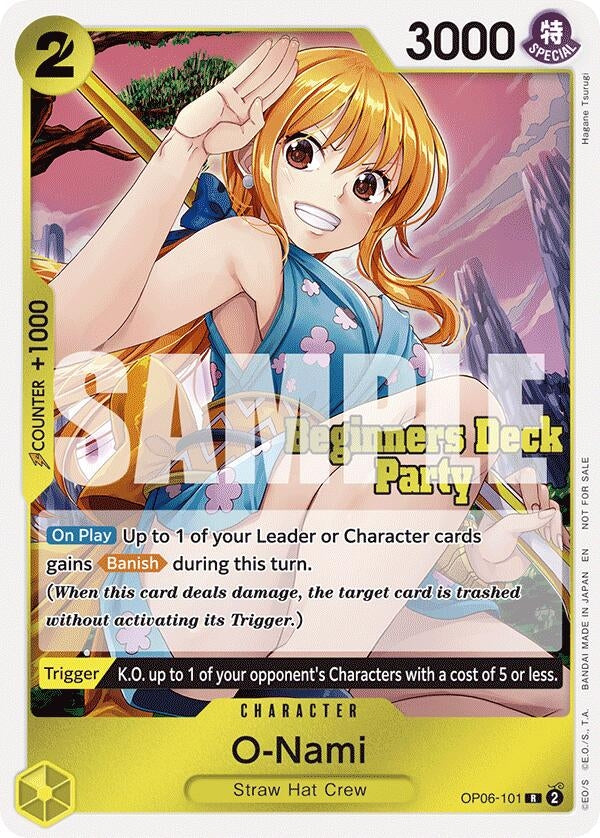Image for O-Nami (Beginners Deck Party [ST-23] - [ST-28] Participation Pack) (OP06-101) (One Piece Promotion Cards) - One Piece Card Game