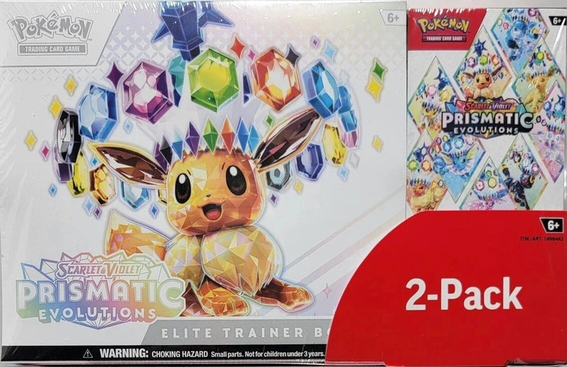Image for Costco Pokemon Prismatic Evolutions 2-Pack Trainer Box and Booster Bundle - Pokemon