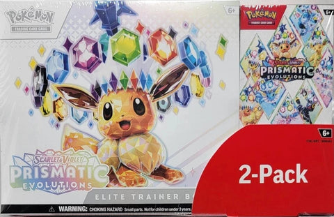 Image for Costco Pokemon Prismatic Evolutions 2-Pack Trainer Box and Booster Bundle - Pokemon