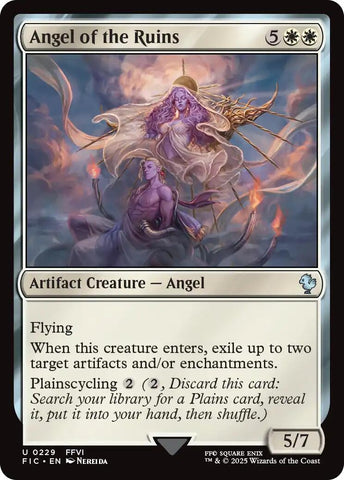 Image for Angel of the Ruins (Surge Foil) (229) (Commander: FINAL FANTASY) - Magic: The Gathering