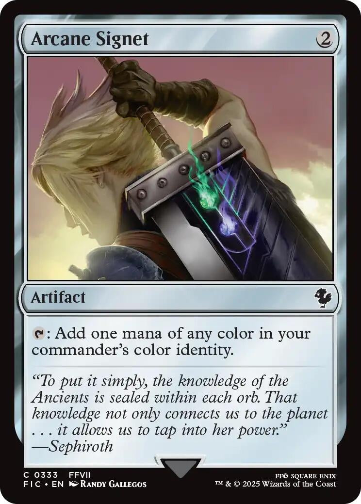 Image for Arcane Signet (0333) (Surge Foil) (333) (Commander: FINAL FANTASY) - Magic: The Gathering