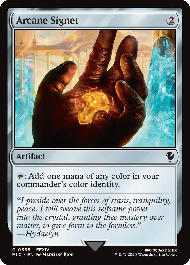 Image for Arcane Signet (0335) (Surge Foil) (335) (Commander: FINAL FANTASY) - Magic: The Gathering