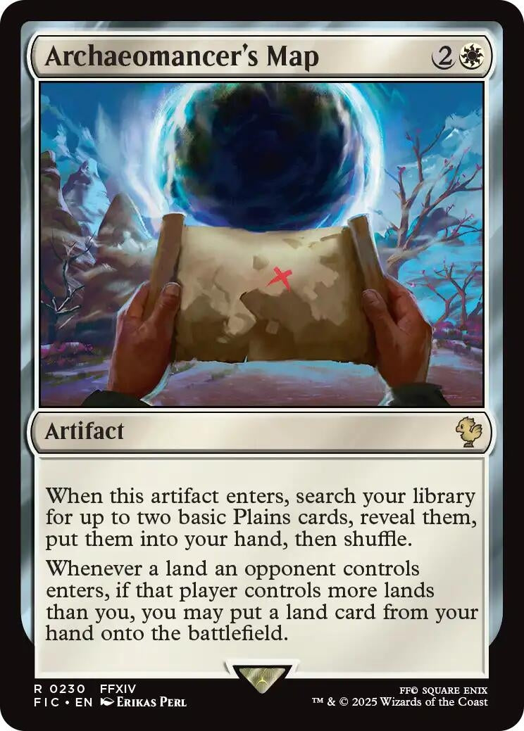 Image for Archaeomancer's Map (Surge Foil) (230) (Commander: FINAL FANTASY) - Magic: The Gathering