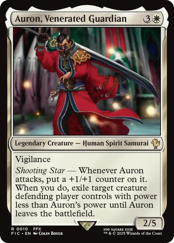Image for Auron, Venerated Guardian (Surge Foil) (10) (Commander: FINAL FANTASY) - Magic: The Gathering