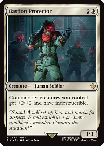 Image for Bastion Protector (Surge Foil) (233) (Commander: FINAL FANTASY) - Magic: The Gathering