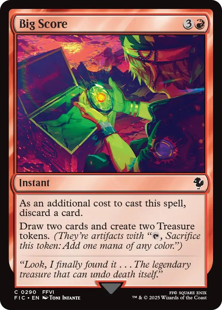 Image for Big Score (Surge Foil) (290) (Commander: FINAL FANTASY) - Magic: The Gathering