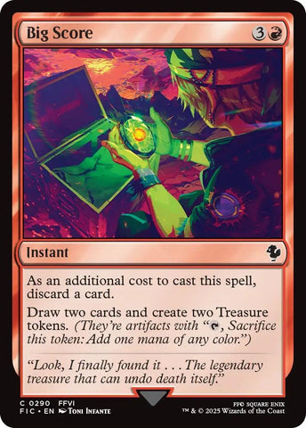 Image for Big Score (Surge Foil) (290) (Commander: FINAL FANTASY) - Magic: The Gathering