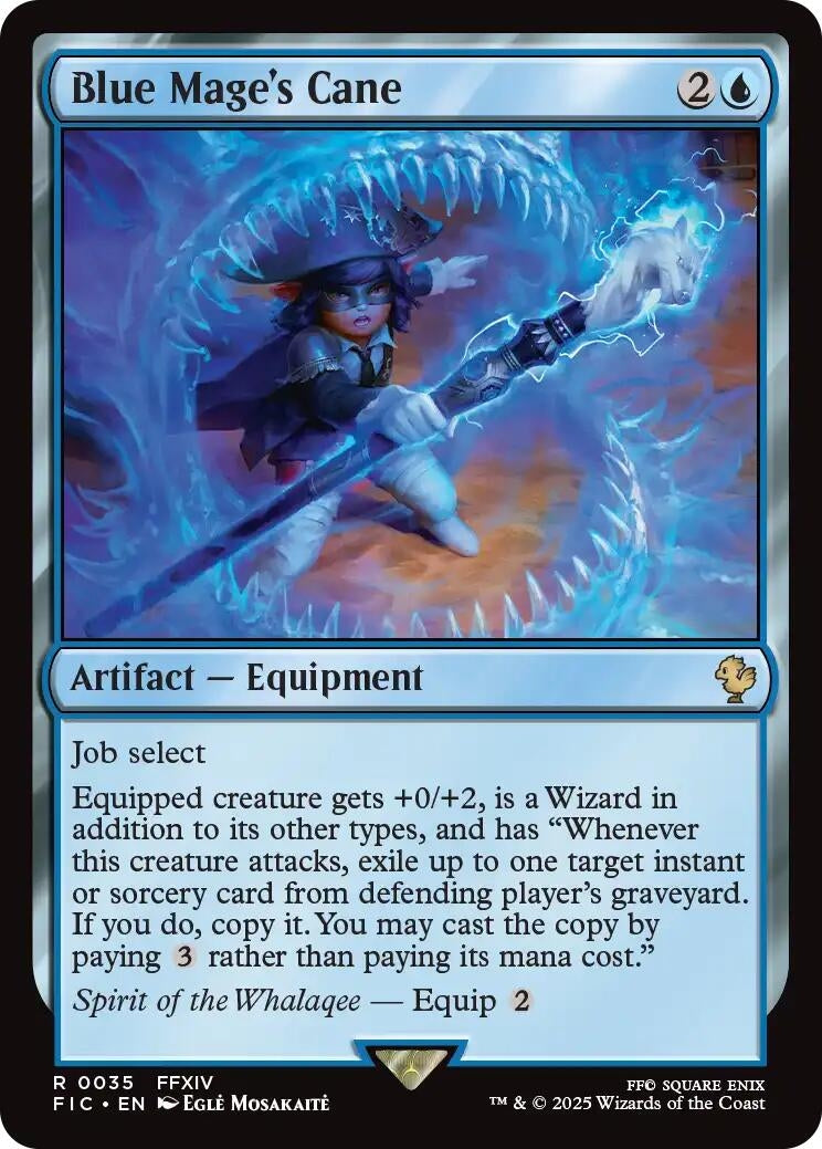 Image for Blue Mage's Cane (Surge Foil) (35) (Commander: FINAL FANTASY) - Magic: The Gathering