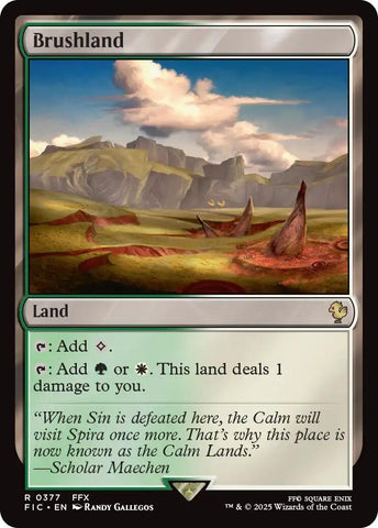 Image for Brushland (Surge Foil) (377) (Commander: FINAL FANTASY) - Magic: The Gathering