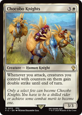 Image for Chocobo Knights (Surge Foil) (12) (Commander: FINAL FANTASY) - Magic: The Gathering